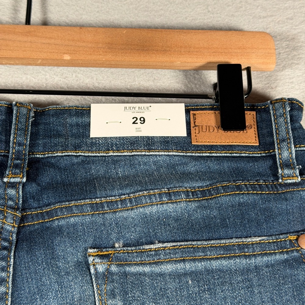 Judy Blue Relaxed Fit Mid Rise Jeans Dark Blue JB82102 DK Size 29 NWT - Picture 11 of 16
